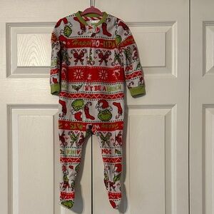Grinch Holiday Kids One Piece Pajama